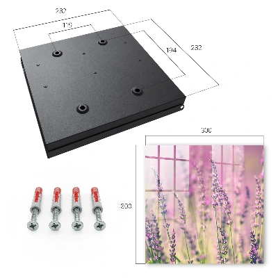 Key box for wall Purple garden
