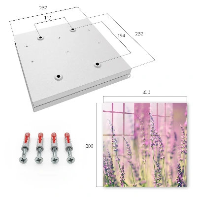 Key box for wall Purple garden