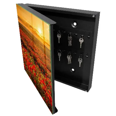 Key cabinet Poppy fields