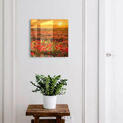 Key cabinet Poppy fields