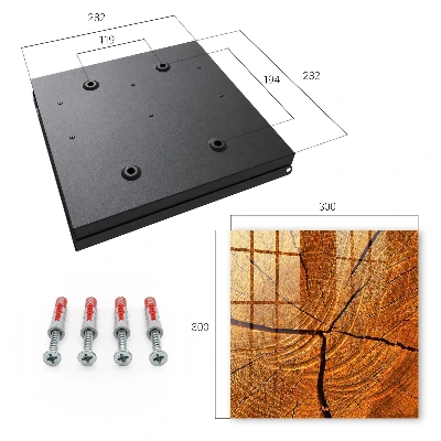 Key box for wall Wood grain