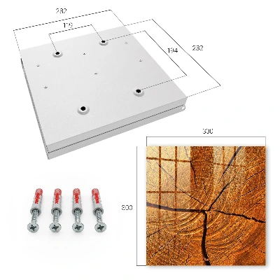 Key box for wall Wood grain