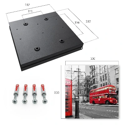 Wall mounted key box London contrast