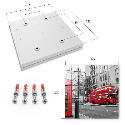 Wall mounted key box London contrast