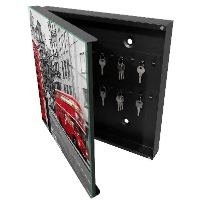 Wall mounted key box London contrast