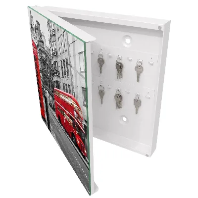Wall mounted key box London contrast