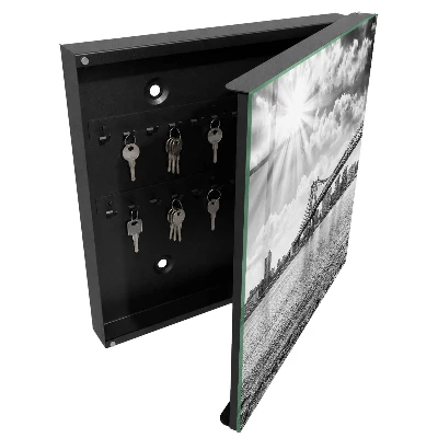 Wall mounted key box City and bridge