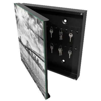 Wall mounted key box City and bridge