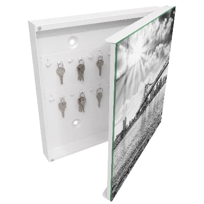 Wall mounted key box City and bridge