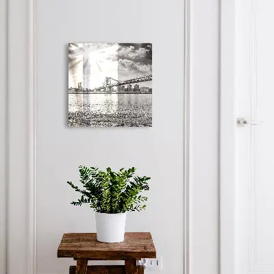 Wall mounted key box City and bridge