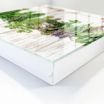Wall mounted key box Dried herbs