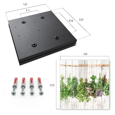 Wall mounted key box Dried herbs