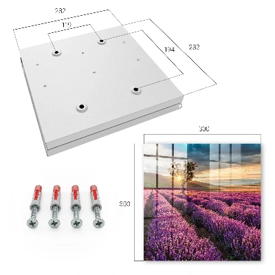 Key box for wall Lavender sunset