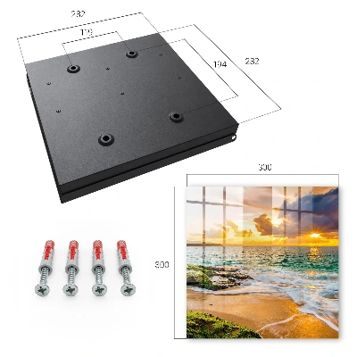 Wall mounted key box Sunset
