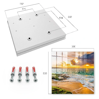 Wall mounted key box Sunset