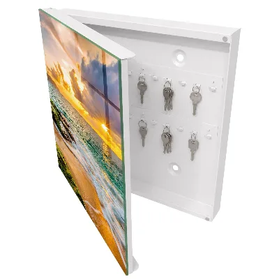 Wall mounted key box sunset design