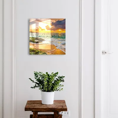 Wall mounted key box sunset design