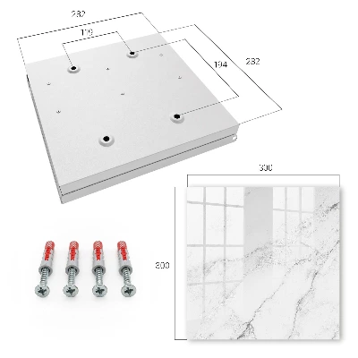Wall mounted key box Grey elegance