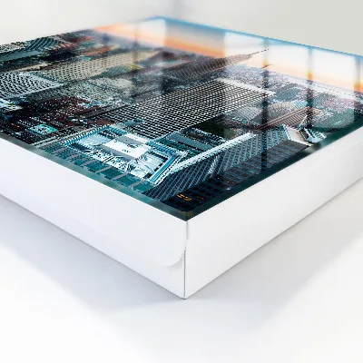 Key box for wall City skyline
