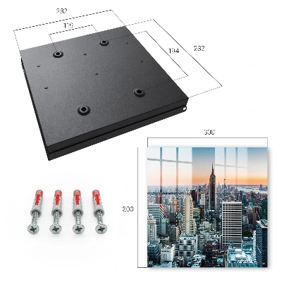 Key box for wall City skyline