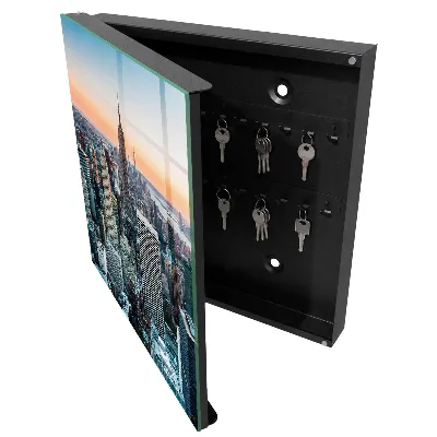 Key box for wall City skyline