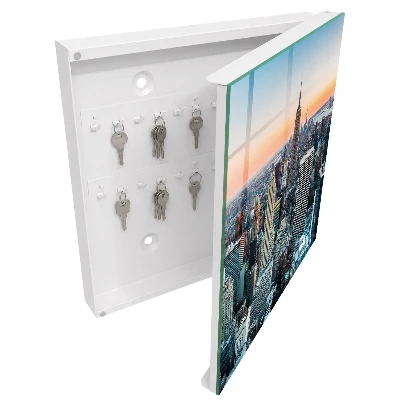 Key box for wall City skyline