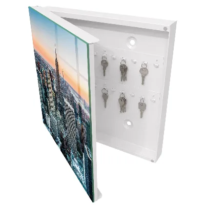 Key box for wall City skyline
