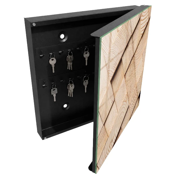Key box for wall Wood texture