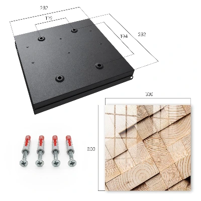 Key box for wall Wood texture