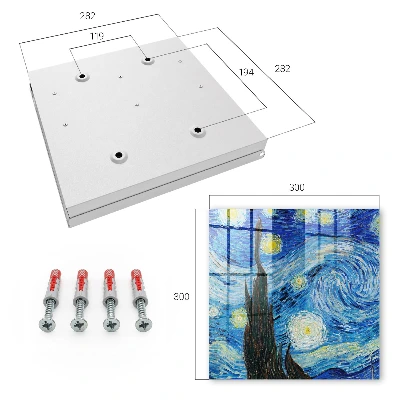 Key box for wall Night sky