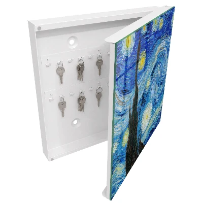 Key box for wall Night sky