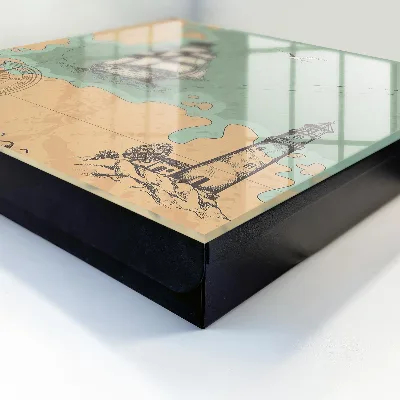 Wall mounted key box Sea adventure