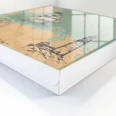 Wall mounted key box Sea adventure