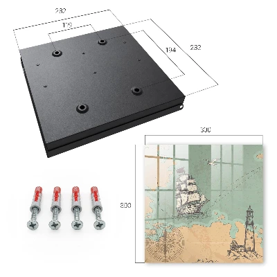 Wall mounted key box Sea adventure