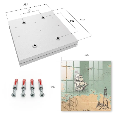 Wall mounted key box Sea adventure