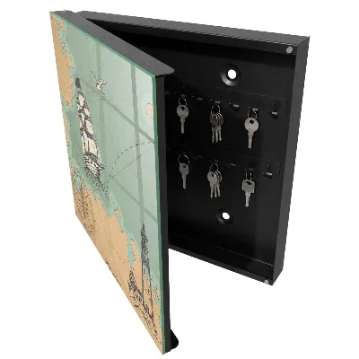 Wall mounted key box sea adventure design