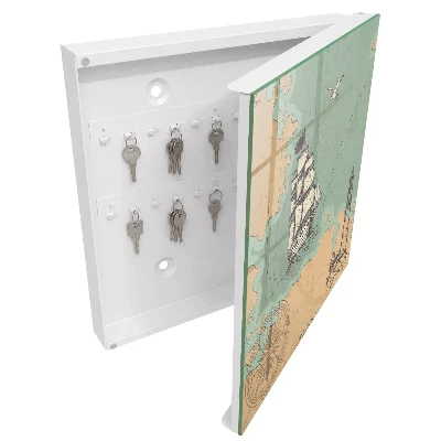 Wall mounted key box Sea adventure