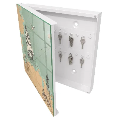 Wall mounted key box Sea adventure
