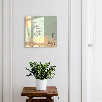 Wall mounted key box Sea adventure