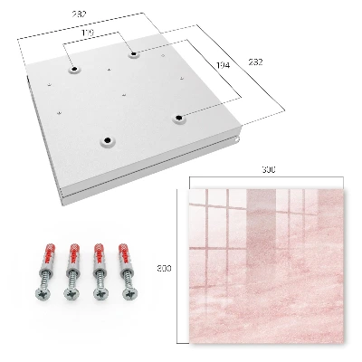 Key cabinet Pink weaves
