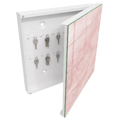 Key cabinet Pink weaves