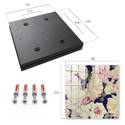 Key box for wall Floral elegance