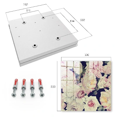 Key box for wall Floral elegance