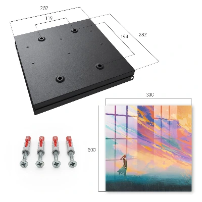 Wall mounted key box Dreamy scene