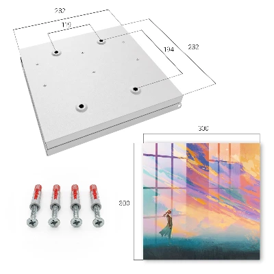 Wall mounted key box Dreamy scene