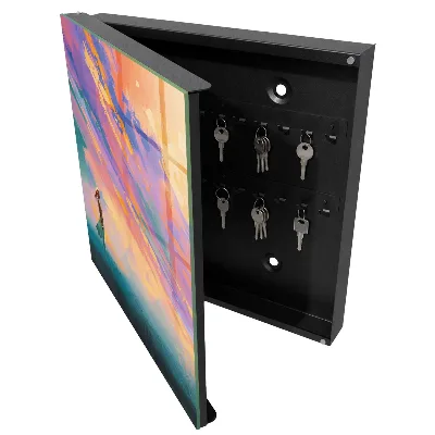 Wall mounted key box Dreamy scene