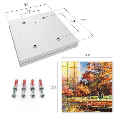 Key box for wall Autumn landscape