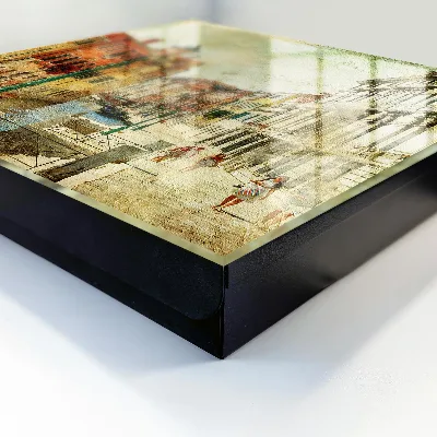 Wall mounted key box Colorful city