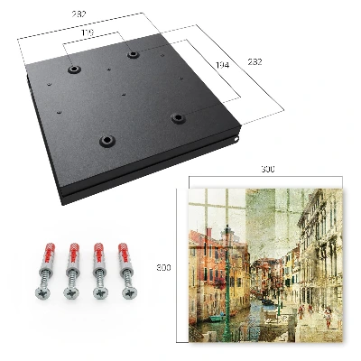Wall mounted key box Colorful city