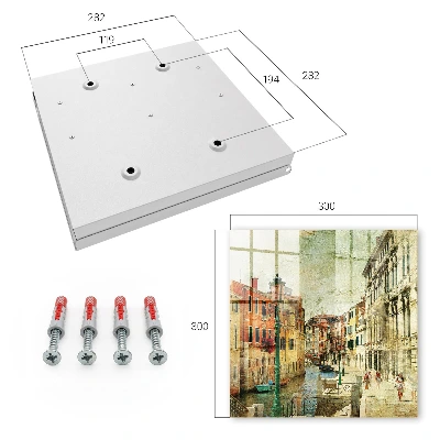 Wall mounted key box Colorful city